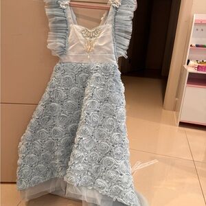 Dollcake Sky Blue Satin Gown